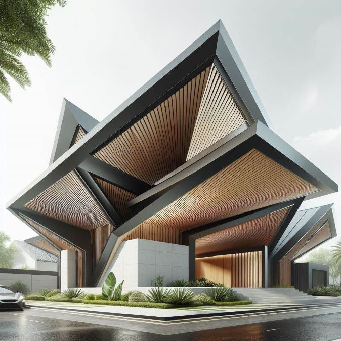 bold geometric roof top